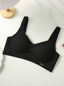 2pcs Seamless Push-Up Bra For Women With Small Bust, Breathable Wire-Free Fixed Cup Design, Side-Boob Coverage, Anti-Sagging, With Non-Removable Cups, Skin-Friendly, Suitable For Sleep And Daily Home Wear - Multicolor - View 7