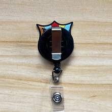 Retractable D Card Holder Reel With Cute Cartoon Design, Nurse Hospital Badge Holder Office Lanyard 1pc - X957 - View 4