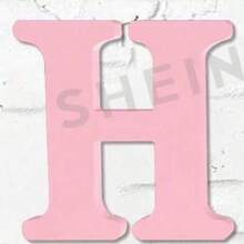 6-Inch Pink Wooden Letters, Unpainted Wooden Letters, Suitable For Wall Decoration, Decorative Vertical Letters And Crafts, Home Party Project Decorative Signs - A - View 7