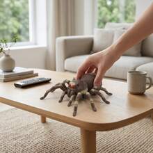 Remote Control Toy Spider With Sprayer, Touch Sensor, LED Lights, And Realistic Movement, Interactive Toy For Kids Ages 6 And Up - Army Green - View 7