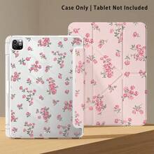 Floral Pattern Painted Effect Tablet Protective Case With Stand, Compatible With Honor 8/9/10/X8/X8A/X9/X8Pro/X9Pro, MatePad SE 11"/MatePad 11"/11.5", MatePad Pro, Apple 10th/11th Gen 2025 (A16), Galaxy Tab A7/A9 And Other Popular Models - Style 45 - View 6