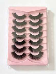 New 8/7 Pairs/Pack Stretchable Thickened Eye Corner Makeup Gift, Suitable For Women And Girls - Black - View 11