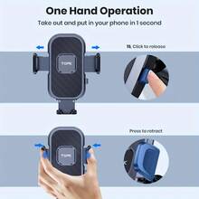 TOPK D38-C Car Phone Holder, Improved Adjustable Phone Mount, Suitable For Car Dashboard, Compatible With All Phones, Dual Orientation (Horizontal And Vertical) - Multicolor - View 4