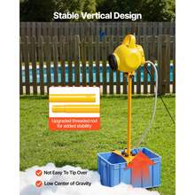 Máquina de espuma   , cañón de espuma con control de ángulo ajustable para fiestas, cañón de burbujas con tanque de agua de 37 cuartos, diseño vertical estable, máquina para crear espumas densas para reuniones, celebraciones y fiestas. - Amarillo 37 cuartos - Ver 5