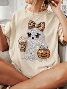Women T-Shirts - Apricot - View 1