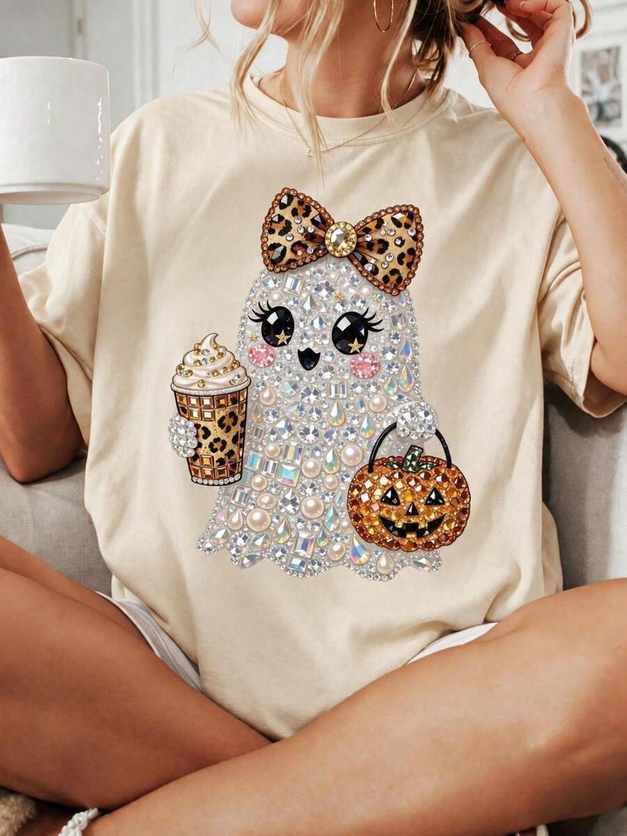 Women T-Shirts - Apricot - View 1