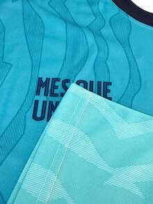 男士巴塞隆納足球球衣 T-shirt，西班牙風格上衣，適合賽事、街頭、派對與日常穿著，適合男士、球迷，送禮佳品 - 薄荷藍 - 查看 7