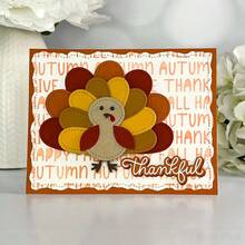 Thanksgiving Turkey Metal Cutting Die, Suitable For DIY Scrapbooking Decoration Craft Die Cutting Embossing Card Making Template Scrapbooking And Craft Photo Album Decoration Embossing - LG26-8477 - View 6
