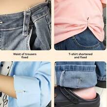 24/36Pcs Seamless Invisible Underarm Tightening Tool - Sleeveless Clothing Underarm Shrink Tool Invisible Waist Cincher Metal Clip, Adjustable Button Pin Suitable For Jeans And Clothing - Multicolor - View 10