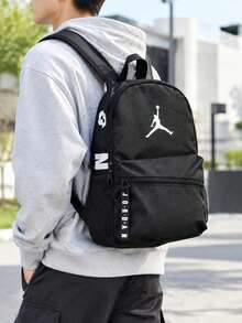 Nike Unisex Lightweight Outdoor Backpack, Casual Daily Travel Sports Commute Backpack JD2643052TD-001 - True Black - View 4