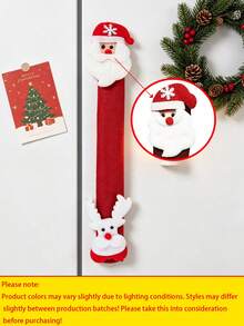 Christmas Style Refrigerator Handle Covers - Suitable For Multiple Appliances (Refrigerator, Microwave, Dishwasher); Ideal Choice For Indoor Christmas Decoration And Holiday Party Supplies; Washable Handle Covers, Create Holiday Atmosphere - Multicolor - View 17
