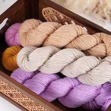 Benang Pilin Aneka Warna Isi 3 Gulungan, 100g Per Gulungan, Total 300g, Cocok Untuk Merajut Tangan, Merenda, Membuat Sweater, Syal, Topi, Selendang, dan Aksesoris Buatan Tangan, Bahan Benang untuk Proyek Merajut Kreatif - 3 bundel benang wol - View 6