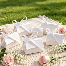 20/10/1pc Pearl Handle Decorative Paper Gift Box, Exquisite Pink Gift Packaging Box, Suitable For Gift Sets, Small Gift Bags, Wedding Gifts, Party Decor, Halloween And Christmas Gift Decoration - Multicolor - View 7