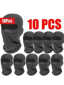 10pcs/6pcs/1pc Masker Wajah Ski Pria, Masker Pelindung Wajah Penuh Musim Dingin, Balaclava Pelindung UV, Cocok untuk Pria dan Wanita Bersepeda di Luar Ruangan - A - View 14
