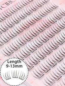 Lông mi giả Sweet, dài 9-13mm, 10 hàng, siêu nhẹ cảm giác tàng hình, đeo thoải mái, lông mi phân đoạn phong cách Âu Mỹ - C - Xem 5