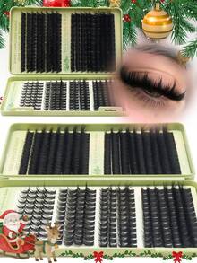 Limete Eyelash Set Bulu Mata Palsu Cluster Kapasitas Besar, 5 Gaya Bulu Mata Berbeda dengan Desain Padat 200D, Panjang Campuran 8-16MM dan Lengkungan DD, Serbaguna untuk Tampilan Mata Alami, Bervolume, dan Berani, Cocok untuk Riasan Sehari-hari, Pesta, Cosplay, Hadiah Natal, Riasan Kreatif Halloween, Hadiah Hari Valentine - DD - View 8