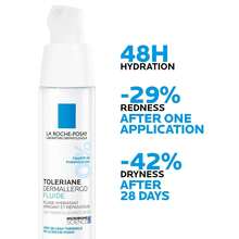 La Roche-Posay Toleriane Dermallergo Fluid 40ml - Fuktkräm, Lugnande - Hyaluronic Acid - Visa 5