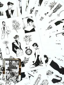 DanSoul 20 Sheets Large Size Vintage Elegant Theme Planner Stickers Book, Pre-Cut Matte PET Creative Planner Supplies, Suitable For Scrapbooking Stationery Notebook Sticker Decoration DIY Collage Gift - Journaling Supplies - View 11