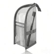 Upright Toiletry Bag Set (Includes 1 Storage Bag And 1 Hook); Foldable, Transparent, Hanging Travel Makeup Bag; Large-Capacity Organizer For Outdoor Essentials; Suitable For Storing Toiletries, Cosmetics, And Sunscreen. - Multicolor - View 9