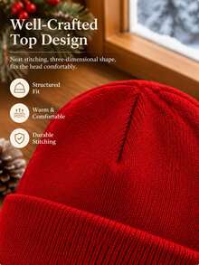 4/1pc Winter Knit Hat Scarf Gloves Set, Soft Warm Beanie Hat Matching Set Cozy Cold Weather Accessories For Outdoor Travel & Daily Wear & Gift - Multicolor - View 8