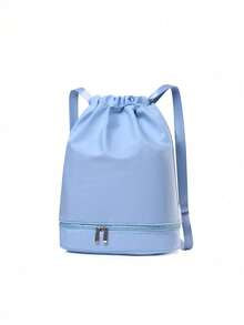 1pc Fashionable Minimalist Dance Bag, Separate Shoe Compartment, One Shoulder Dance Practice Ballet Bag, New Dance Bag, Sports Yoga Bag, Separate Shoe Compartment, Lightweight Backpack, Gift Bag, Fashionable Solid Color Matching, Suitable For Teenagers' Daily Dance Class Use, Sweet And Cute Backpack - Solid Color Dance Bag - View 14