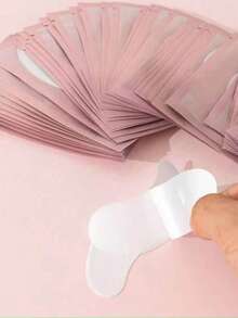 20 Pairs Eyelash Extension Gel Eye Patches, Lint-Free Eye Pads, For Eyelash Extension, Eyelash Extension Tools, Eyelash Extension Isolation Protection Tools - Pink - View 9