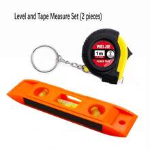 Mini Bubble Level & 1m Keychain Tape Measure Set, Colorful Torpedo Level, Portable Retractable Tape Measure, DIY Home Repair Construction Hand Tool Kit - Spirit Level - View 12