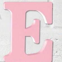 6-Inch Pink Wooden Letters, Unpainted Wooden Letters, Suitable For Wall Decoration, Decorative Vertical Letters And Crafts, Home Party Project Decorative Signs - A - View 10