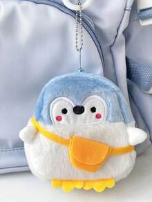 2pcs Cartoon Cute Penguin Plush Coin Purse, Portable Lipstick Bag, Data Cable Bag, Earphone Bag - Multicolor - View 11