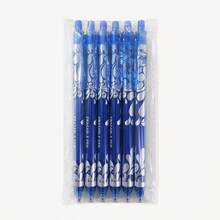 6pcs Blue Floral Series Erasable Gel Pens, Heat-Erasable Ink, Student Exam Preparation Pens - A - View 9