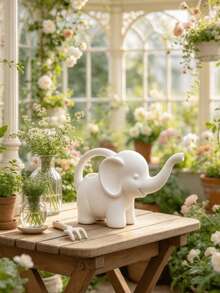 1 pieza Regadera con forma de elefante, maceta para regar plantas del hogar, decoración artística del hogar, accesorio de jardinería, regalo exquisito, adorno de balcón - Elefante - Ver 6