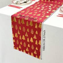 1pc Christmas Table Runner Multicolor Luxury Seasonal Winter Dining Table Decor Coffee Table Decor Suitable For Home Kitchen Restaurant Party Holiday Indoor Outdoor - Multicolor - View 14