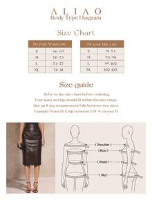 ALIAO Summer Vintage Faux Crocodile Embossed PU Skirt, Elegant Commuter Style, Versatile Slim Fit Mid-Length Skirt For Daily Wear, Dating, Office, Autumn Must-Have - Brown - View 12