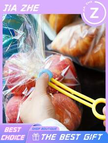1/3/6/12 Pack Three-Color Snack Fresh-Keeping Ties, With Creative Food Sealing Buckle, Cable Organizer, Kitchen Storage And Fresh-Keeping Tool - Multicolor - View 2