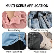 24/36Pcs Seamless Invisible Underarm Tightening Tool - Sleeveless Clothing Underarm Shrink Tool Invisible Waist Cincher Metal Clip, Adjustable Button Pin Suitable For Jeans And Clothing - Multicolor - View 4