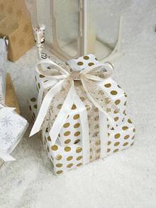 Ruy băng satin kim loại đính kim sa vàng viền trắng, phù hợp trang trí cây thông Noel, gói quà, làm nơ đám cưới và vòng hoa, ruy băng satin thủ công polyester kim sa vàng bóng bền, phù hợp cho đồ thủ công DIY, trang trí nhà cửa, phụ kiện tiệc Giáng Sinh - nhiều màu - Xem 12