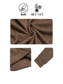 Plus-Size Women's Casual Round Neck Faux Knit Sweater With "Use It!" Print; A Stylish And Versatile Women's Top For Autumn And Winter Commuting. - Brown - View 10