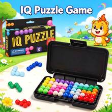 Smart Bead Puzzle Challenge Toy, Birthday Christmas Easter Party Small Gift Box, Holiday Gift, Prank Toy, Logical Thinking Educational Portable Game - Multicolor - View 1