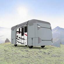 7-Layer Heavy-Duty RV/Travel Trailer Cover - Waterproof, Breathable Non-Woven - UV & Particle Protection, Weather-Resistant For Outdoor Storage/Parking - 29-32" - View 1