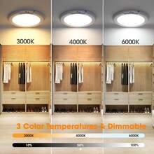 1 buah/2 buah Sensor Kontrol Jarak Jauh 4000mAh 5W Lampu Plafon LED Isi Ulang Tipe-C, Pemasangan Magnetik, Cocok Untuk Lorong, Kamar Tidur, Rumah, Tangga, Lampu Malam - Pencahayaan tiga warna - View 10