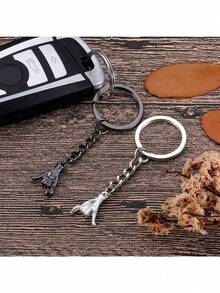Pinky Promise Couple Keychains, Hand Shape Matching Key Rings, Memorial Gift For Lovers And Best Friends Key Accessories(No Cardboard) - Silver - View 6