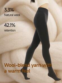 Beneunder Women's High-Stretch Expandable Tights (Light Fleece) HE025 - Dark Heather Grey - View 6