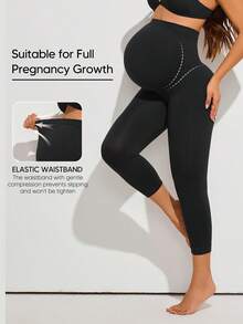 Maternity Leggings Plain - Hitam - View 3