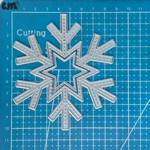 Vinter-snöflinga metallstansar, lämpliga för DIY-scrapbooking, dekorationshantverk, stansning, prägling, korttillverkning, mall för scrapbooking och hantverksfotoalbum, dekorativ prägling - LG26-8481 - Visa 8