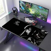1pc Japanese Oni Mask Girl Control Mouse Pad XXL Mouse Pad Electronic Sports Keyboard Pad Gaming Equipment Accessory Mouse Pad - View 6