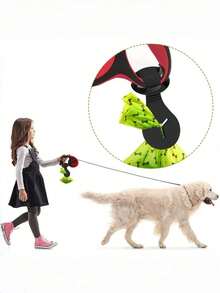 Pet Waste Bag Dispenser With Handle, Hands-Free Dog Poop Bag Clip, Leash Attachment, Pet Trash Bag Holder, Pet Cleaning Supplies Accessory, In Stock - View 3
