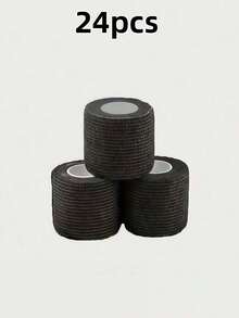 3/4/6/8/12/24 Rolls 5cm*4.5m Self-Adhesive Bandage, Good Breathability, Elastic Sports Self-Adhesive Tape - Black - View 12