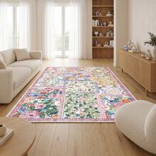 Washable Modern Minimalist Patterned Area Rug – Scandinavian Geometric Design, Contemporary Washable Carpet For Living Room, Bedroom & Home Decor - Mocha Brown - View 4