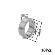 10Pcs Stainless Steel Gold Plated Smooth Closed Link Rings, Large Hole Hollow Circle Connector, DIY Bracelet Necklace Jewelry Making Accessories - Connecting Ring - View 14