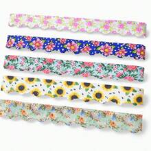 Bordado Lasy Marilda Floral Kit com 5 cores com 1 metro - 5 modelos com 1 metro - Visão 4
